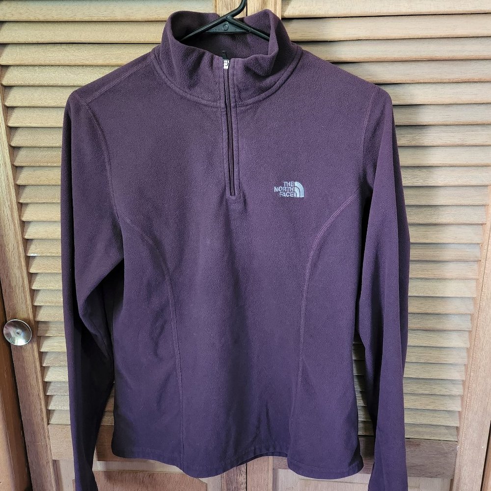 Purple North Face fleece half zip